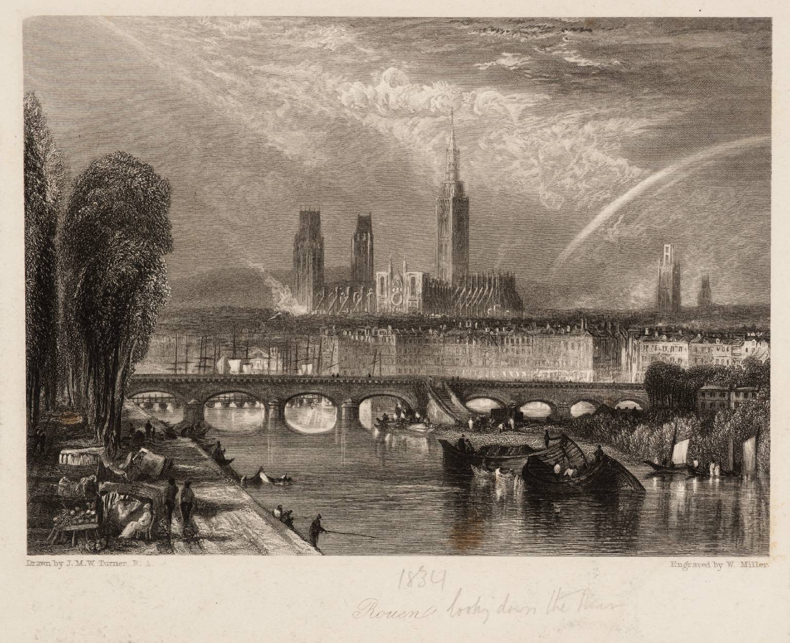 Rouen, engraved by W. Miller
