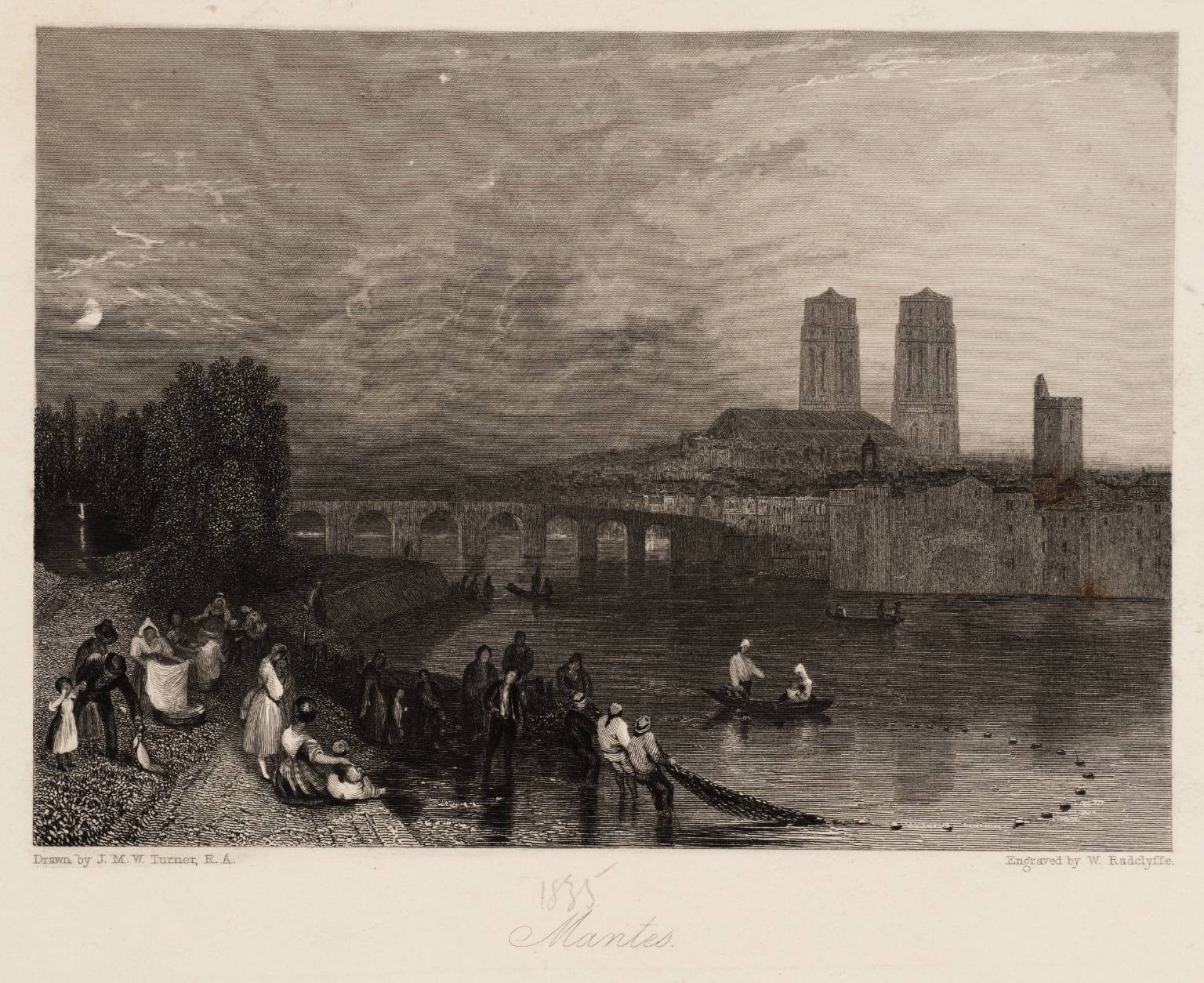 Mantes, engraved by W. Radclyffe