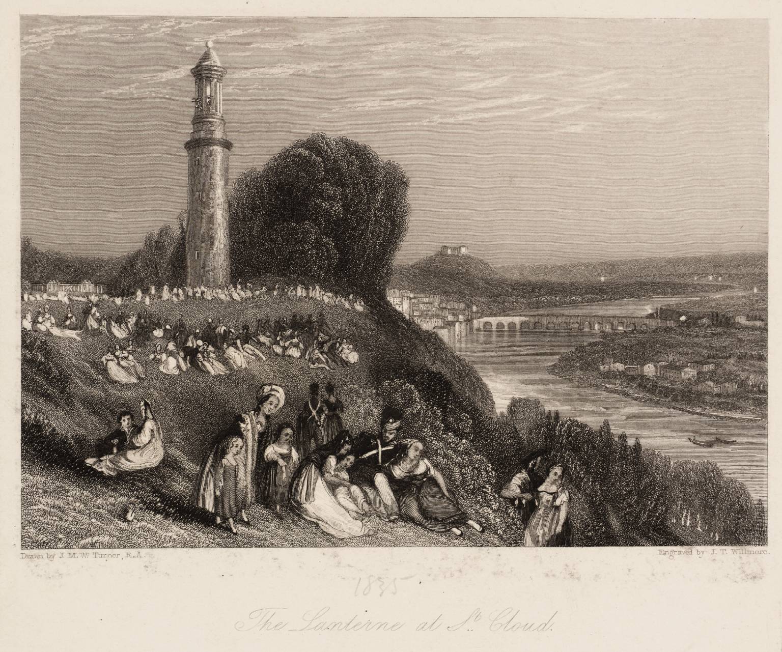 The Lanterne of St Cloud, engraved by Willmore
