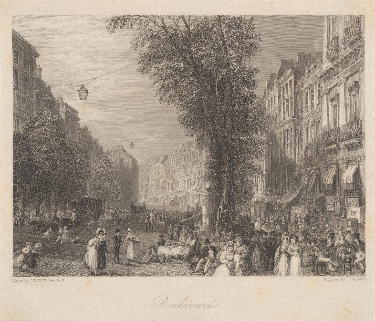 Boulevards, engraved by T. Higham