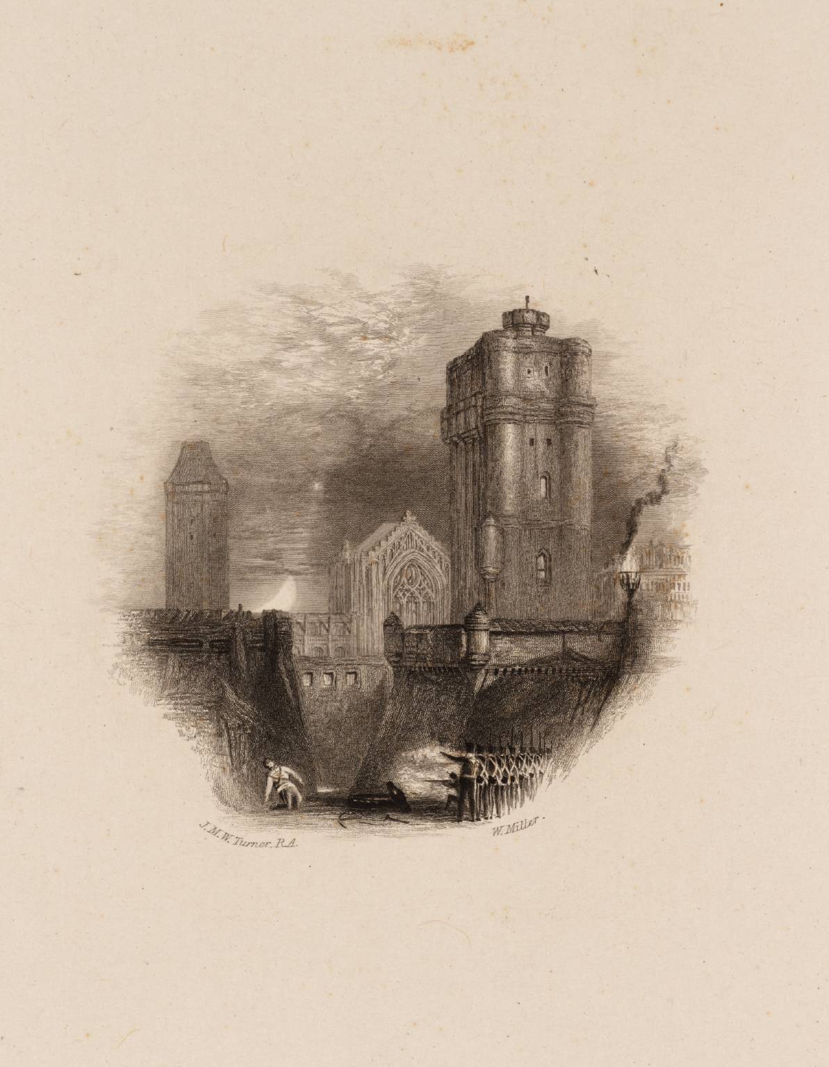 Vincennes (Vignette), engraved by W. Miller