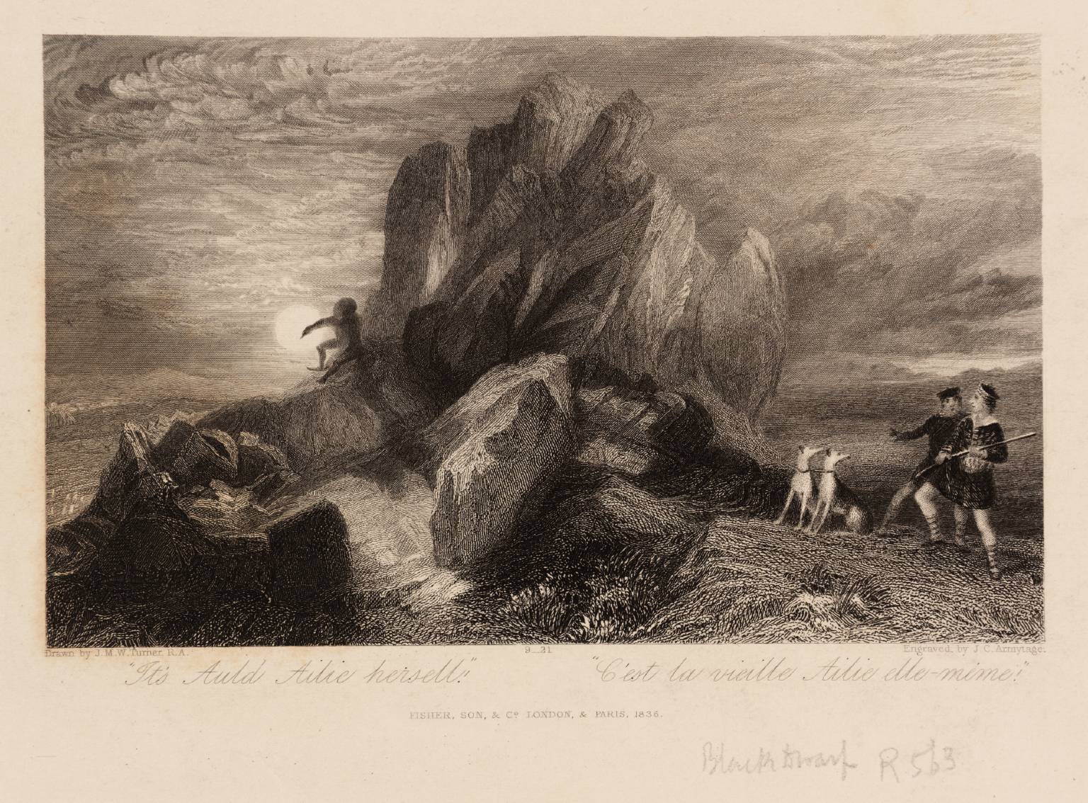 ‘It’s Auld Ailie hersell’, engraved by Armytage