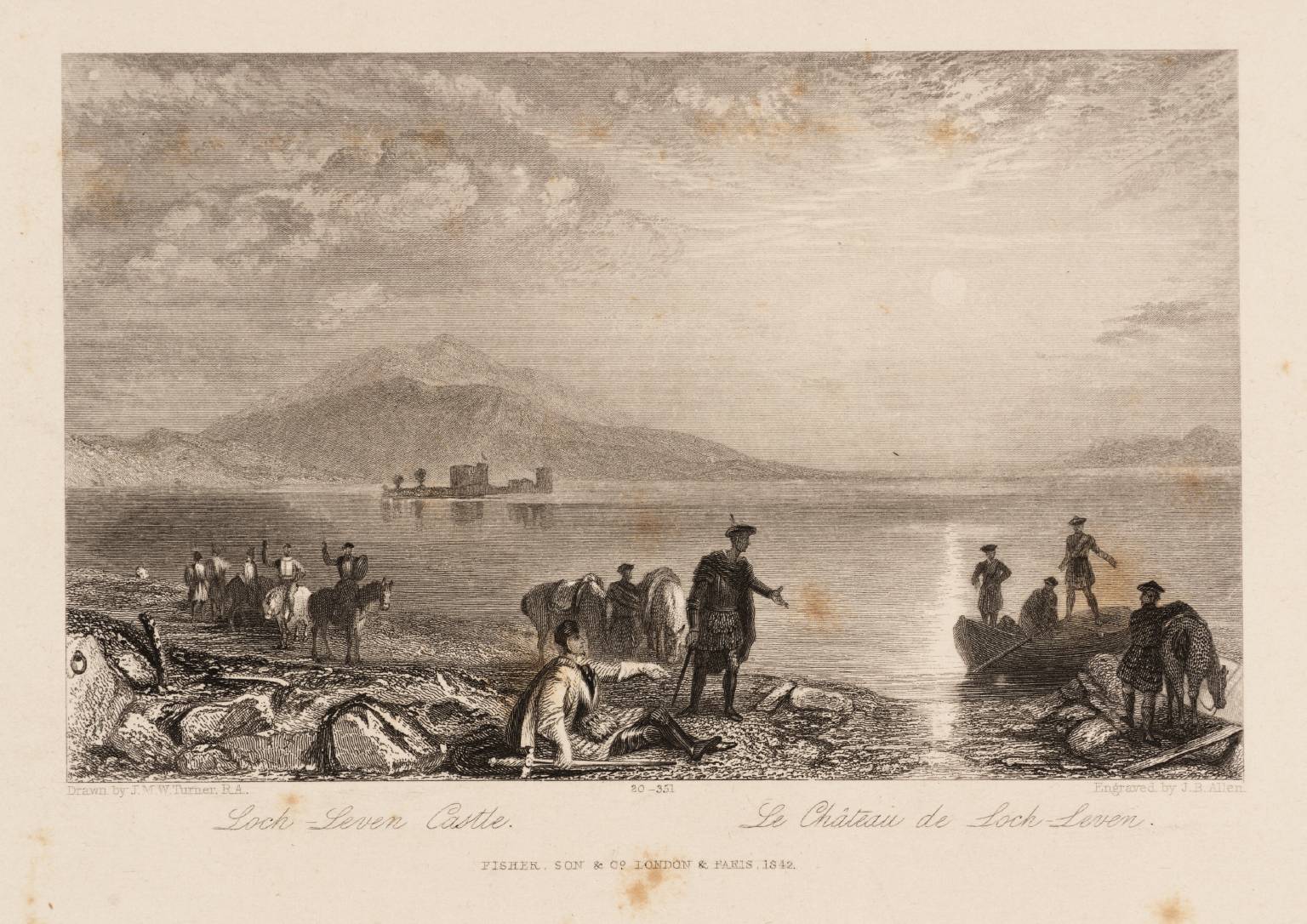 Loch Leven Castle, engraved by J.B. Allen
