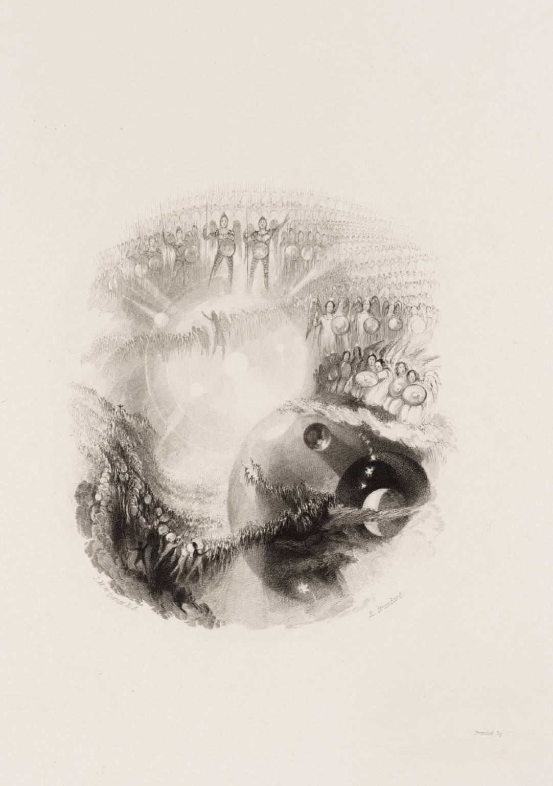 Mustering of the Warrior Angels, engraved by Robert Brandard