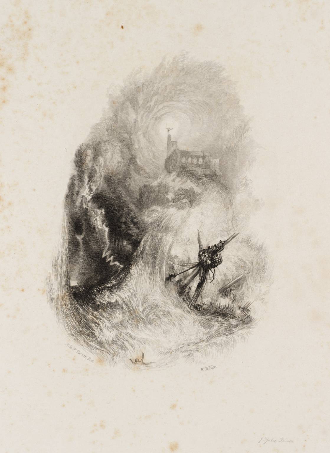 【値下げ】J.M.W. Turner 銅版画　St MICHAELs MOUNT St Michael's Mount, Cornwall | Turner, Joseph Mallord