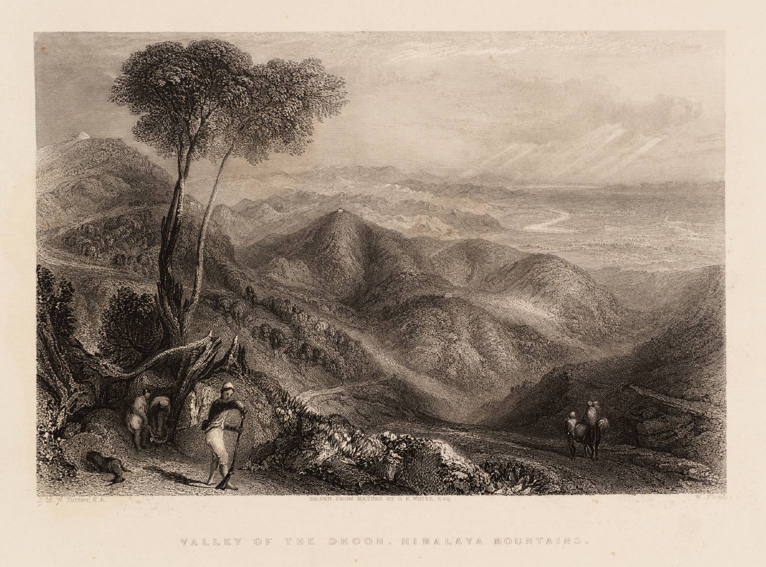 Valley of the Dhoon. Himalaya Mountains, engraved by W. Floyd