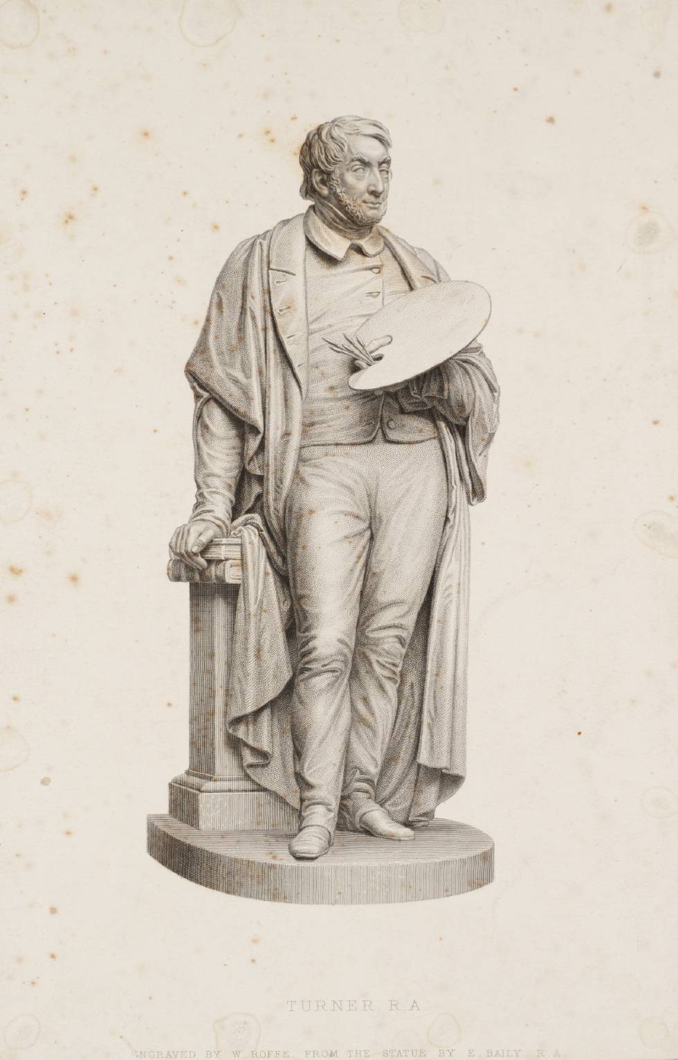 Statue of Turner (Turner Gallery frontispiece without lettering)