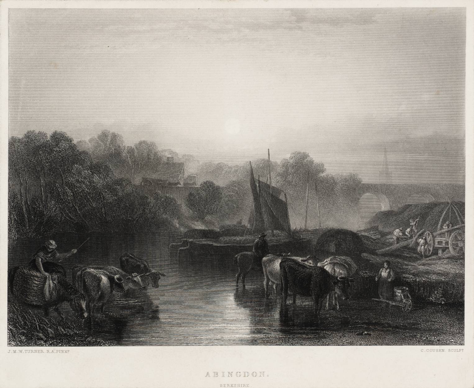 Abingdon. Berkshire, engraved by C. Cousen