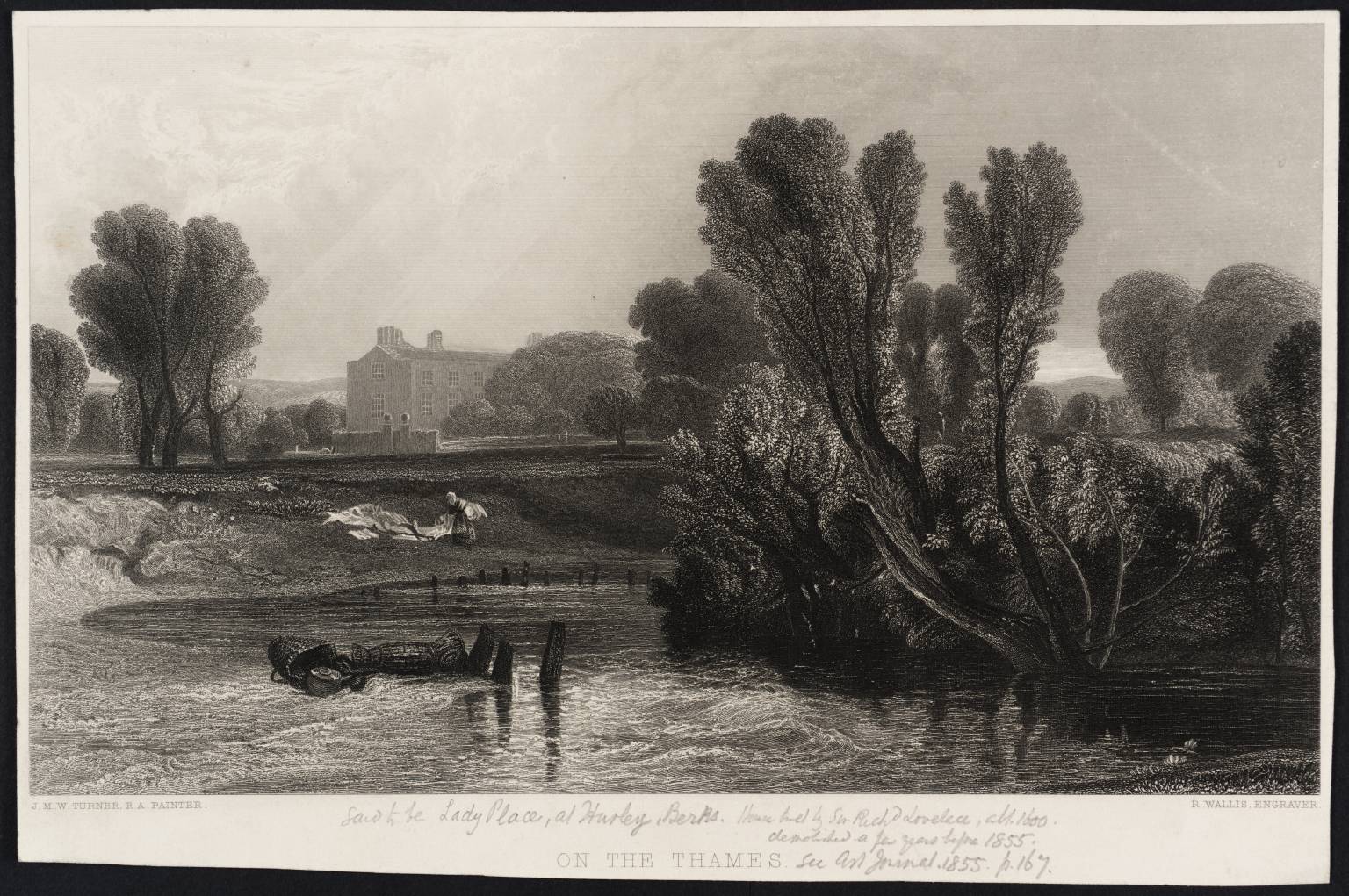 On the Thames, engraved by R. Wallis