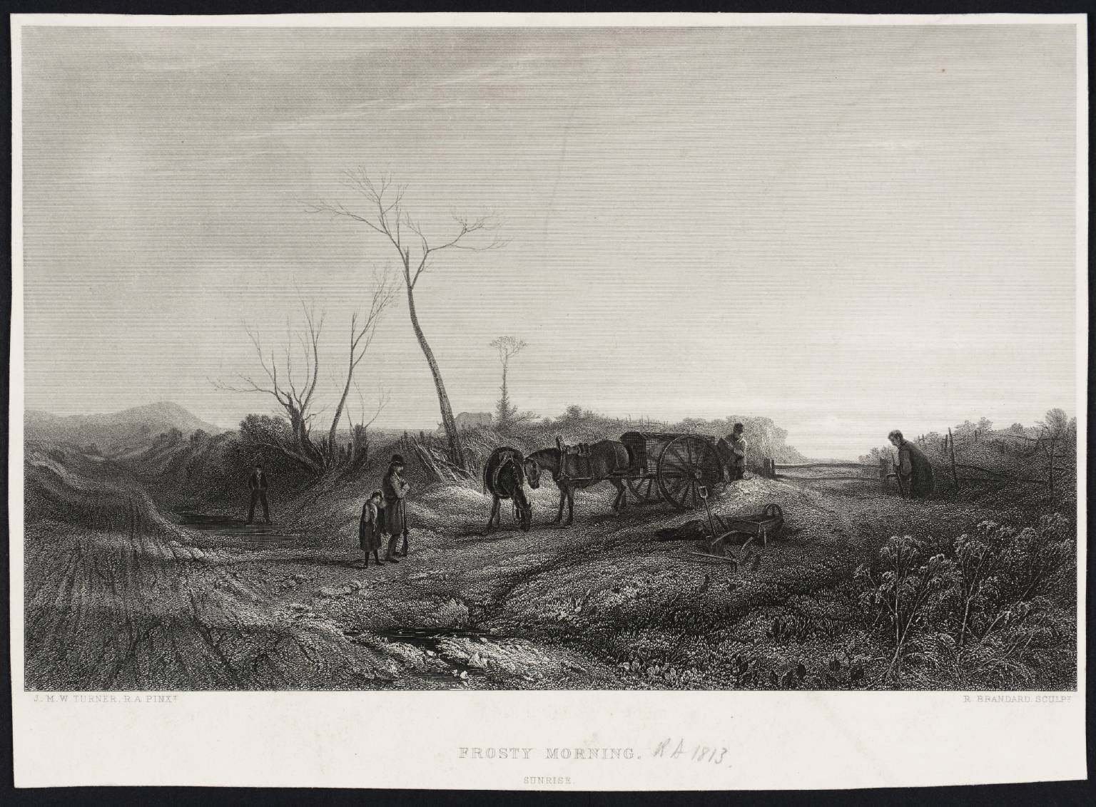 A Frosty Morning. Sunrise, engraved by R. Brandard