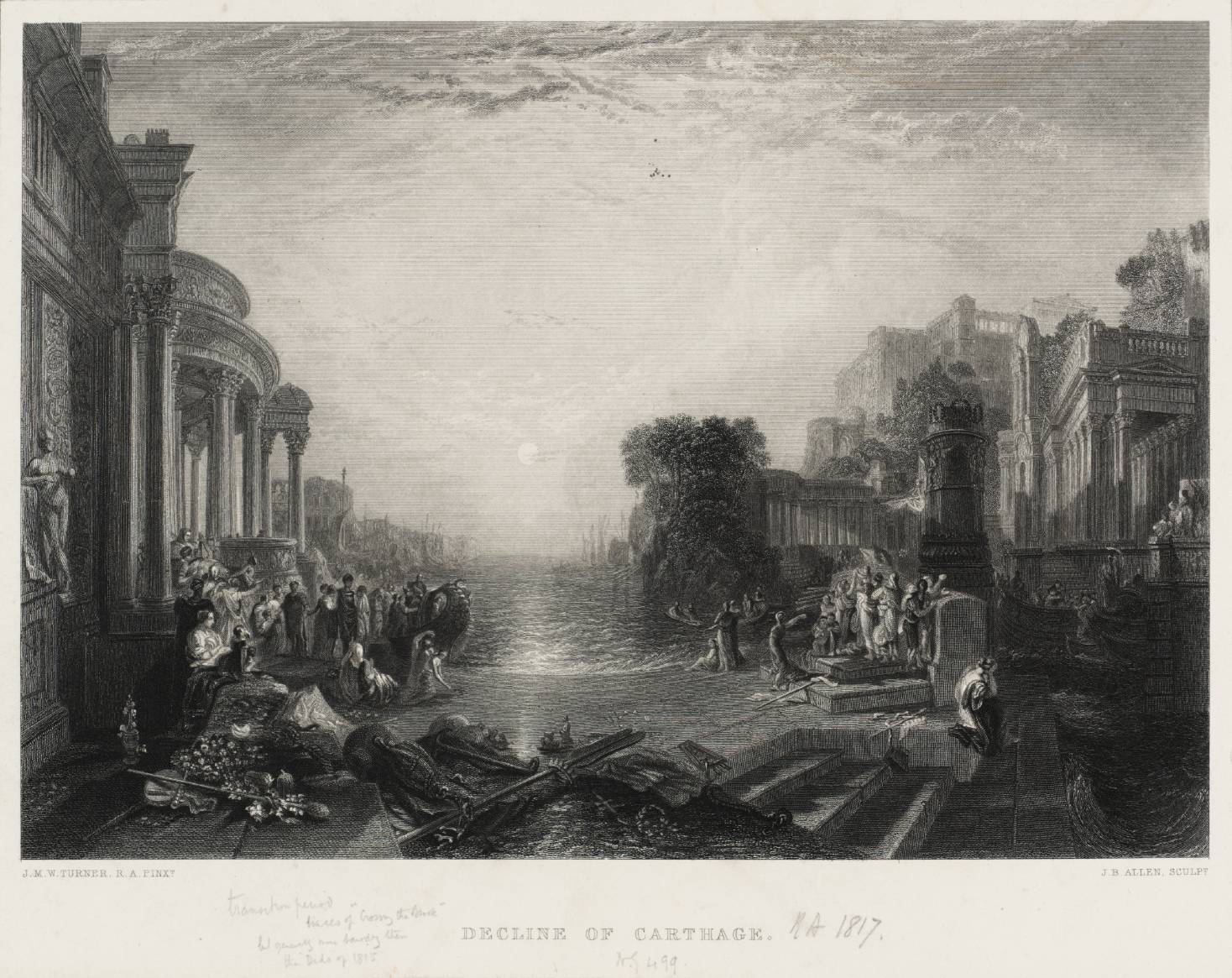 Decline of the Carthaginian Empire, engraved by J.B. Allen