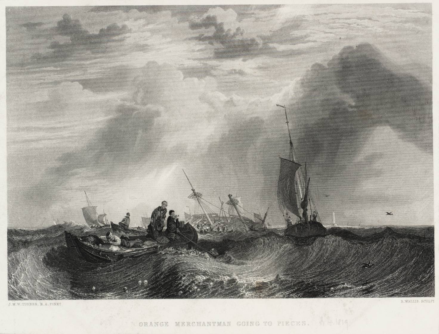 Orange Merchant Going to Pieces, engraved by R. Wallis