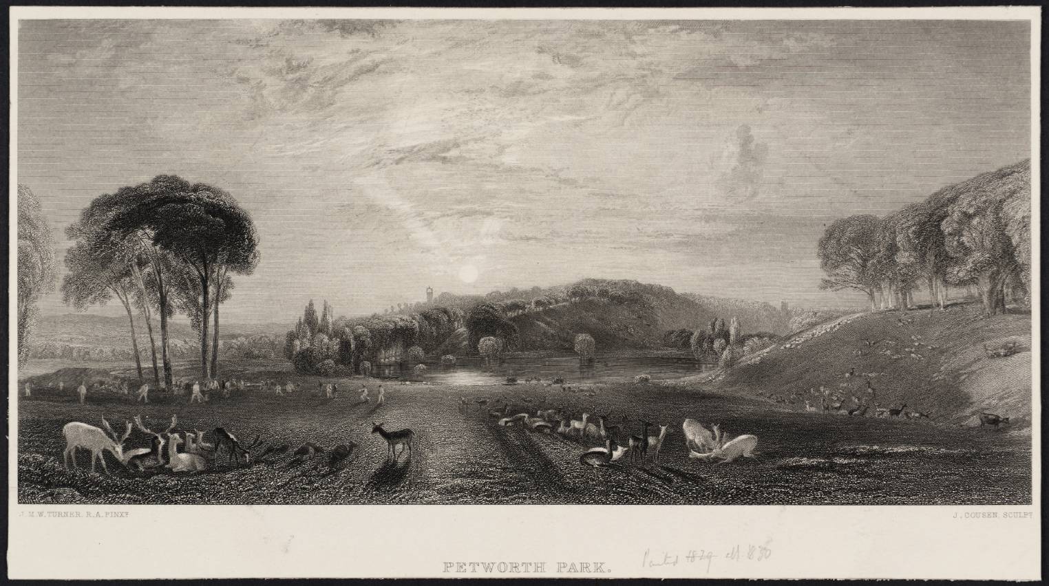 Petworth Park, engraved by J. Cousen