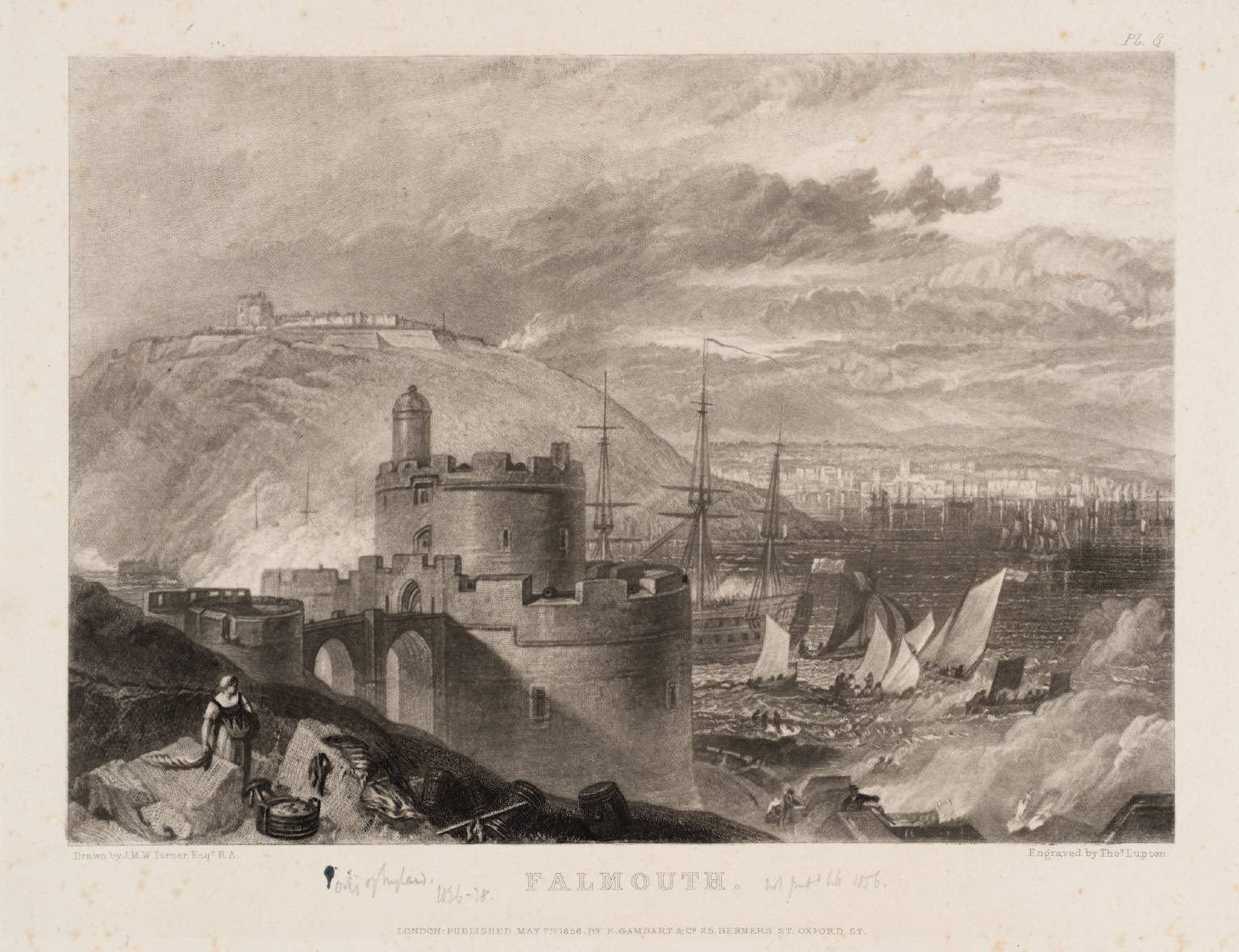 Falmouth, engraved by T. Lupton