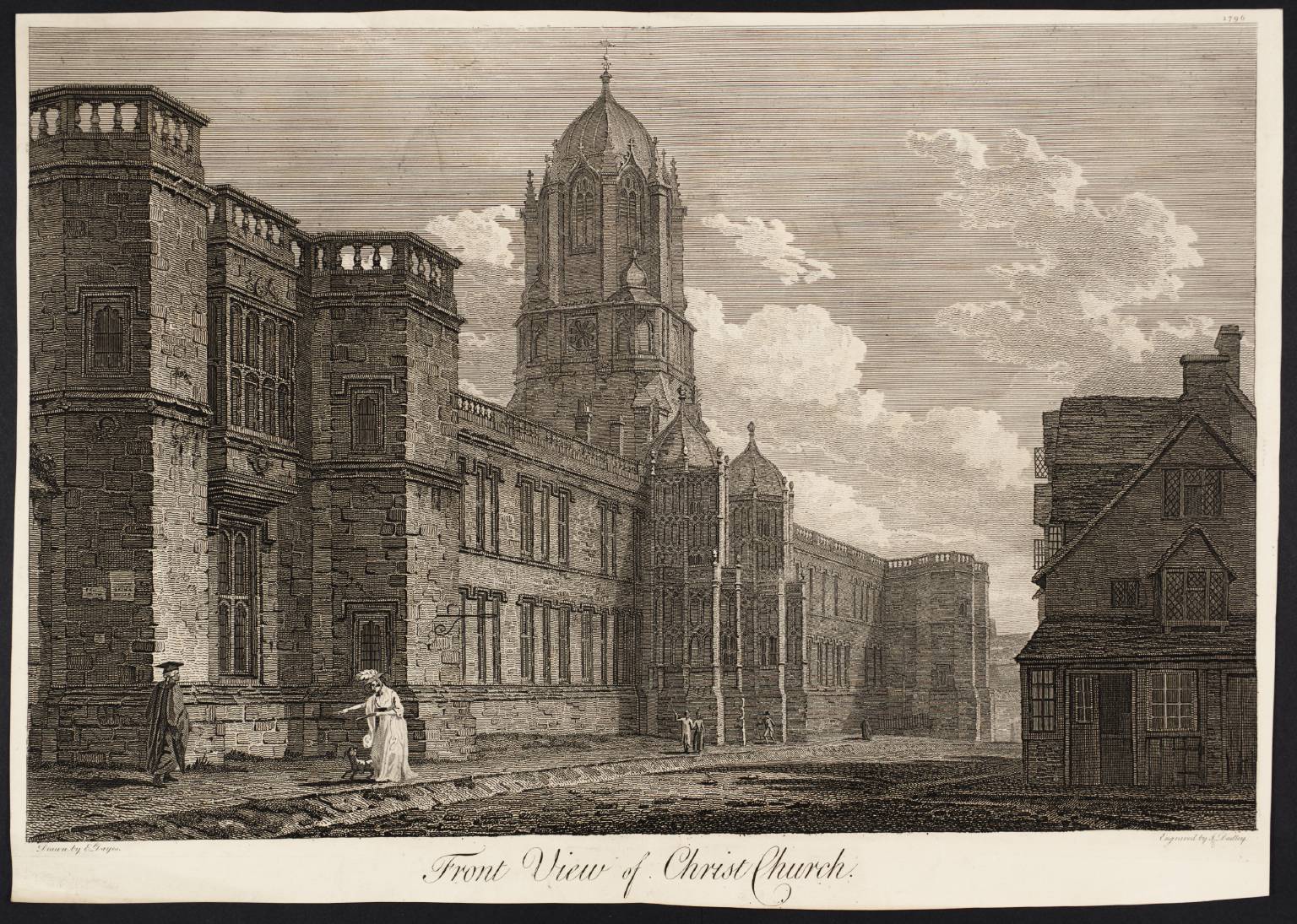 Front View of Christ Church, engraved by J. Dadley