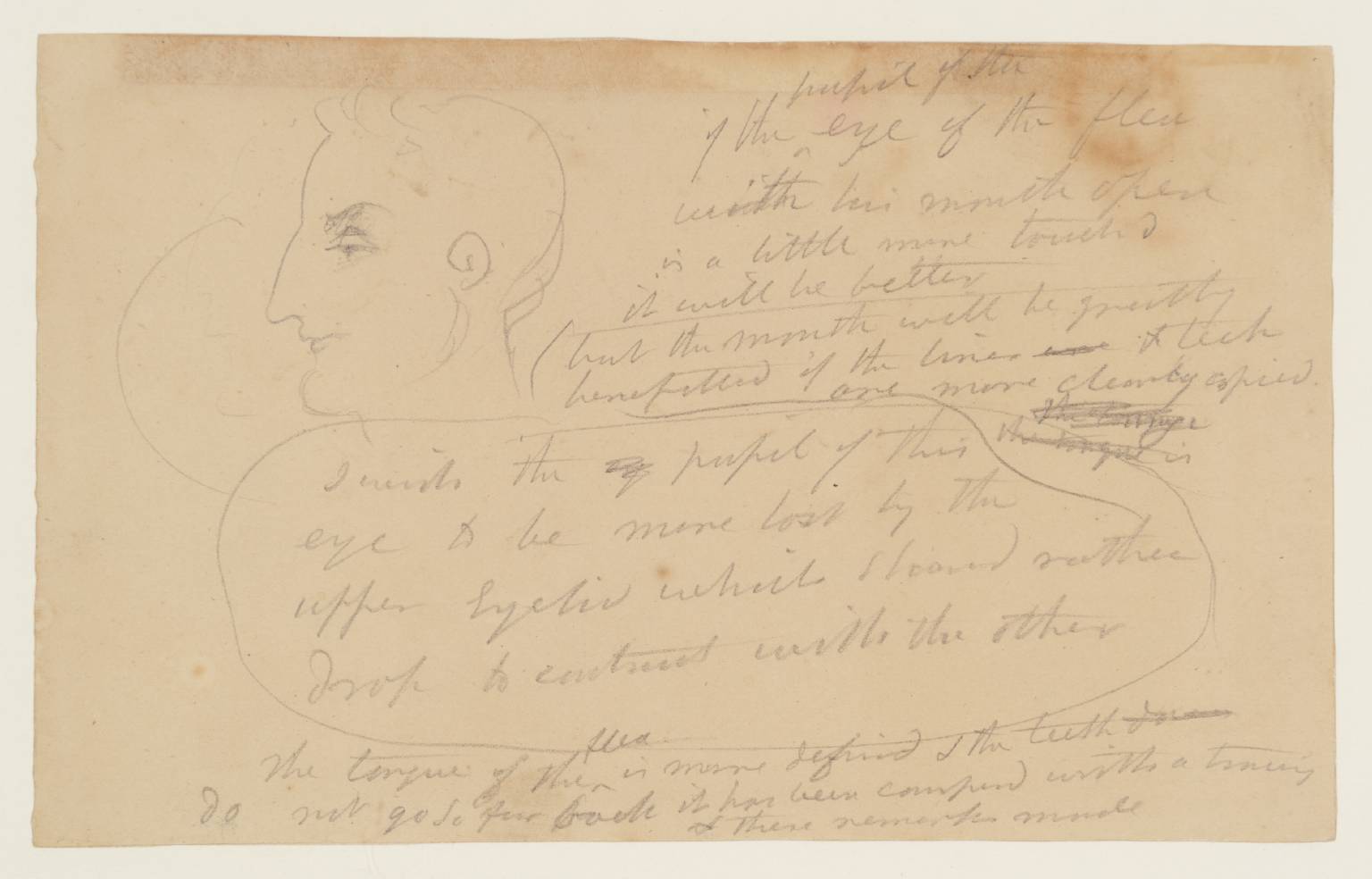 Preliminary Sketch for Plate 3 of ‘Treatise on Zodiacal Physiognomy’