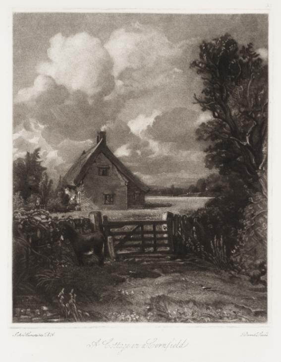 A Cottage In A Cornfield Variant 2 John Constable David Lucas First Published 1846