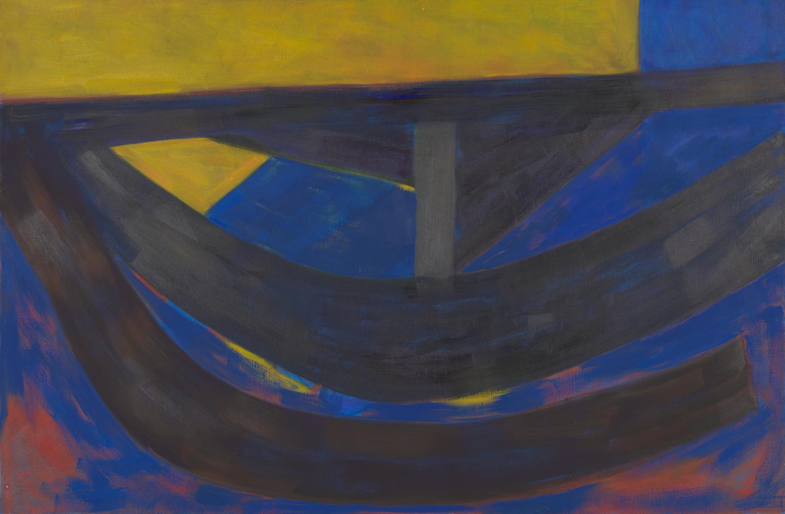 June Painting, Ultramarine and Yellow