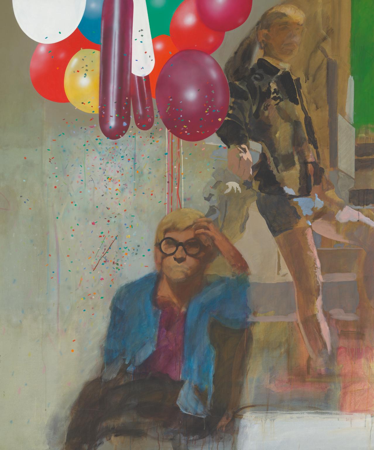 Portrait of David Hockney in a Hollywood Spanish Interior