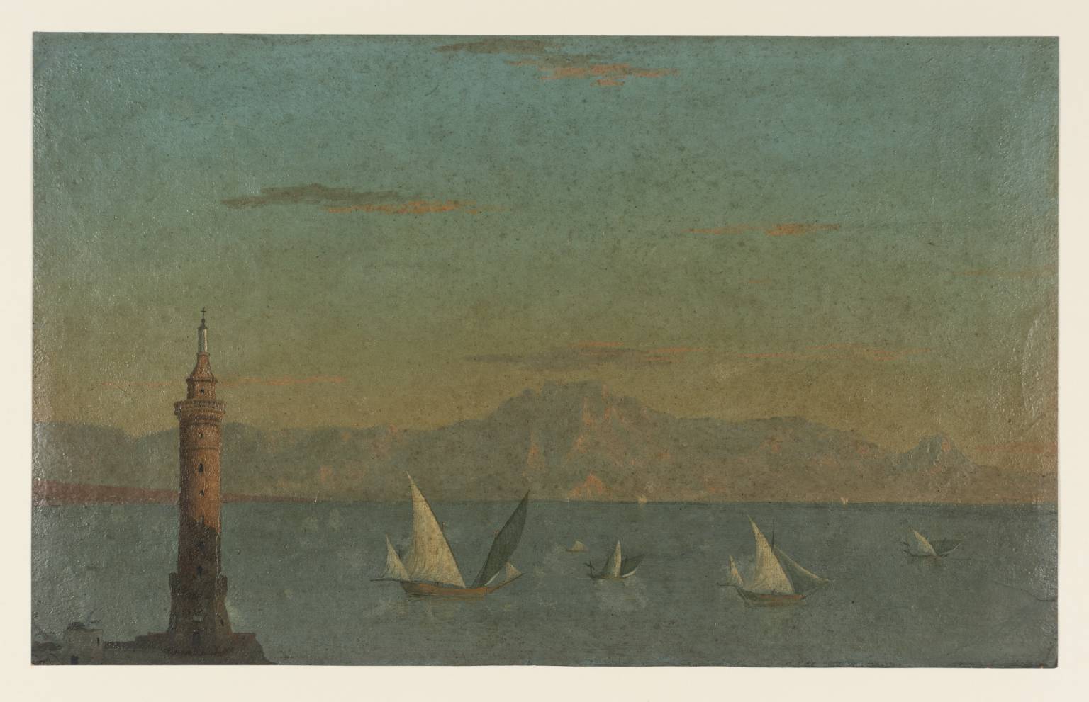 T08246: The Bay of Naples and the Mole Lighthouse