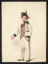 William Foster, ‘A ?Clown in Mock Military Costume’ 1811
