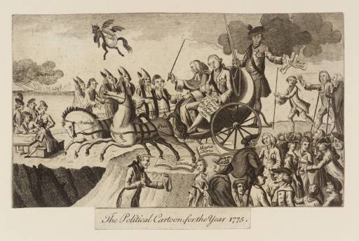 The Political Cartoon, for the Year 1775', Unknown artist, Britain | Tate
