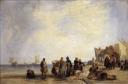 Richard Parkes Bonington, ‘French Coast with Fishermen’ c.1824