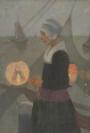 Marianne Stokes, ‘A Fisher Girl’s Light (A Pilgrim of Volendam returning from Kevelaer)’ 1899