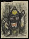 Aubrey Williams, ‘Sketch of a face with a fanged mouth’ [1960–1]