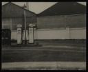 Prunella Clough, ‘Black and white photograph of Esso petrol pumps’ [1950s]