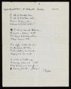 possibly W. Heydecker, ‘Poem by W. Heydecker’ 14 January 1941