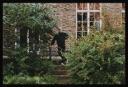 Anonymous, ‘Colour photograph of Ian Breakwell in the garden of the flat where he stayed during his Durham Cathedral residency’ 1994–5