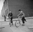 Nigel Henderson, ‘Photograph of two unidentified boys on a bicycle’ [c.1949–c.1956]