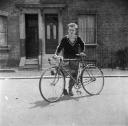 Nigel Henderson, ‘Photograph of an unidentified boy with a bicycle’ [1953]