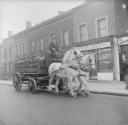 Nigel Henderson, ‘Photograph showing two horses pulling a cart’ [c.1949–c.1956]