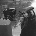 Nigel Henderson, ‘Photograph showing a knife grinder with a cart’ [c.1949–c.1956]