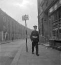 Nigel Henderson, ‘Photograph of an unidentified man in uniform’ [c.1949–c.1956]