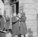 Nigel Henderson, ‘Photograph showing people outside a pub’ [c.1949–c.1956]