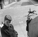 Nigel Henderson, ‘Photograph of three unidentified children on Chisenhale Road, London’ [c.1949–c.1956]