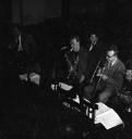 Nigel Henderson, ‘Photograph showing jazz musicians at rehearsals’ [c.1949–c.1956]