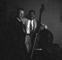 Nigel Henderson, ‘Photograph of Ray Brown with an unidentified man’ [c.1949–c.1956]