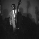 Nigel Henderson, ‘Photograph of Ray Brown with a double bass’ [c.1949–c.1956]