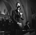 Nigel Henderson, ‘Photograph of Jack Parnell performing on stage with band’ [c.1949–c.1956]