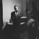 Nigel Henderson, ‘Photograph of a jazz singer’ [c.1949–c.1956]