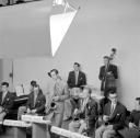 Nigel Henderson, ‘Photograph of jazz musicians including Jimmie Deuchar, Ken Wray, Ronnie Scott, Tony Crombie, Lennie Bush, Pete King, Derek Humble and Benny Green’ [c.1949–c.1956]