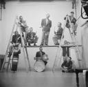 Nigel Henderson, ‘Photograph of jazz musicians including Jimmie Deuchar, Ken Wray, Ronnie Scott, Tony Crombie, Lennie Bush, Pete King, Derek Humble and Benny Green’ [c.1949–c.1956]