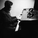Nigel Henderson, ‘Photograph of a musician performing on piano’ [c.1949–c.1956]