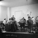 Nigel Henderson, ‘Photograph of jazz musicians at a rehearsal, including Ronnie Scott and Tony Crombie’ [c.1949–c.1956]
