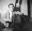 Nigel Henderson, ‘Photograph of a jazz musician performing on double bass’ [c.1949–c.1956]