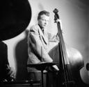 Nigel Henderson, ‘Photograph of Lennie Bush performing on a double bass’ [c.1949–c.1956]